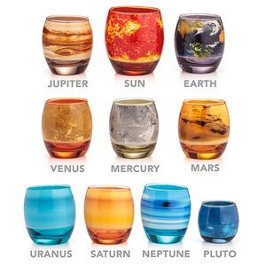 ThinkGeek Planetary Glass Set of 10